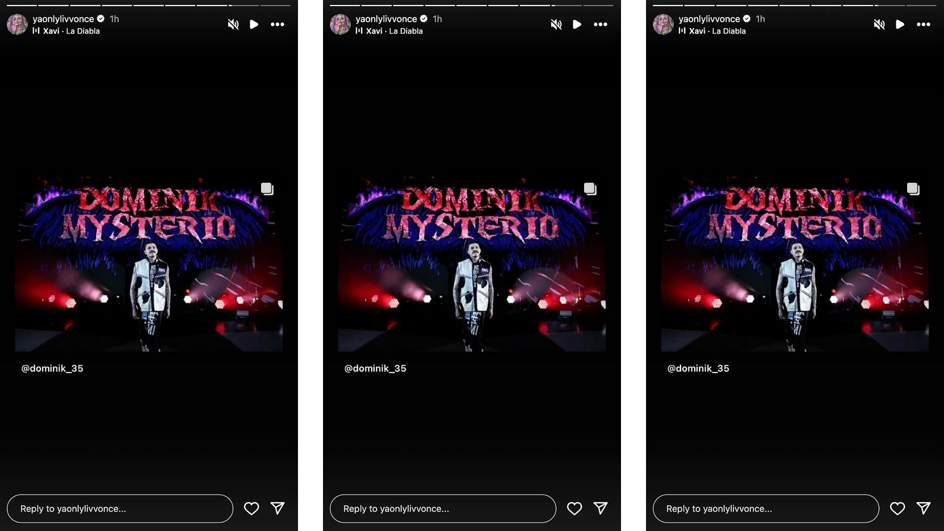 Morgan reacts to Mysterio's message on Instagram.